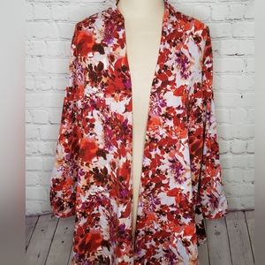 Draper's & Damon's Kimono Festival Boho Bohemian Casual Office Size 1X